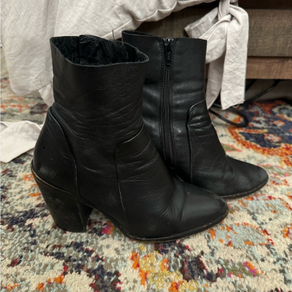 ALDO black mini boots